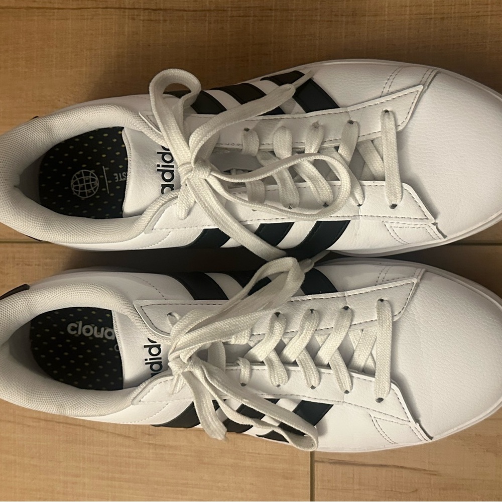 Adidas Grand Court Women's White and Black Sneakers Size 8 - Picture 5 of 5